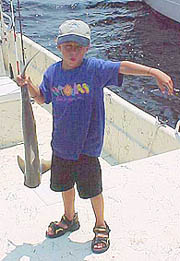 Corey with his 3 foot shark!